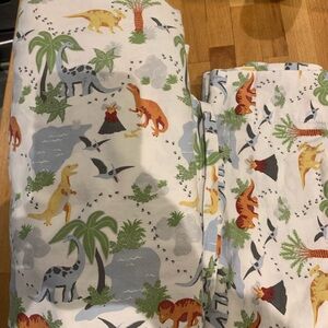Cotton Twin Sheet Set -Dinosaur Print Kids